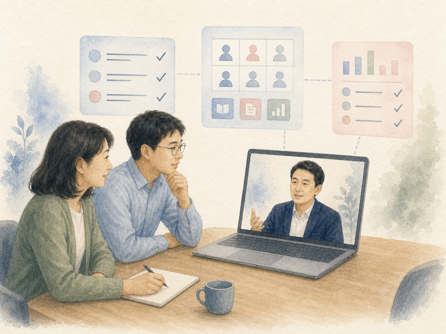 向科組老師講解系統